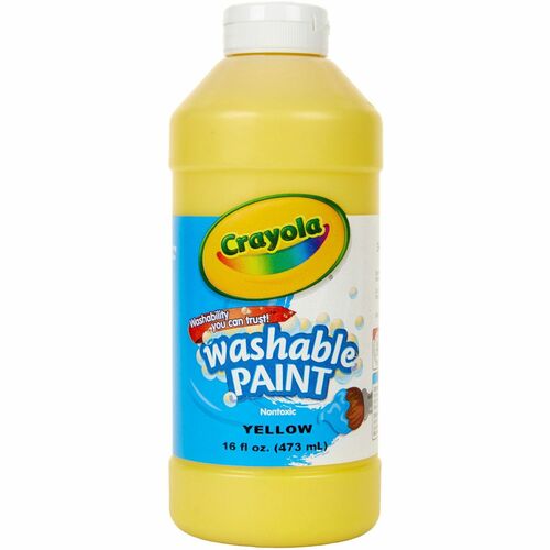 Crayola Paint, Washable, Squeeze Bottle, 16 Oz, Yellow