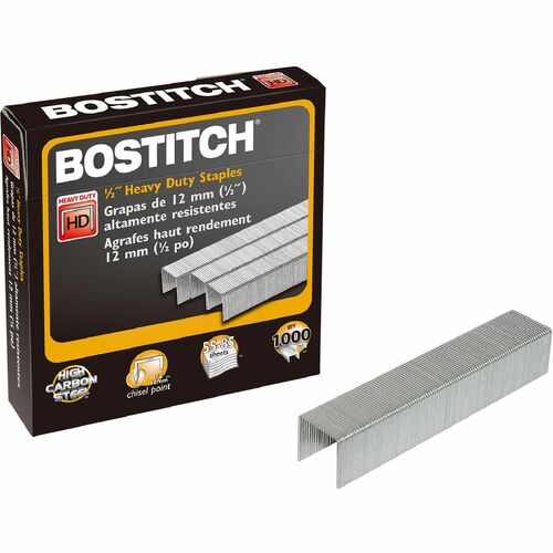 Bostitch (Stanley Bostitch) Heavy-Duty Staples, f/B310HDS, 00540, 1/2"W, 1000/BX, 1/2"L