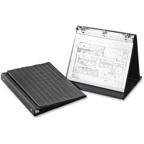Cardinal Easel Ring Binder,Horizontal,1" Capacity,8-1/2"x11",Black