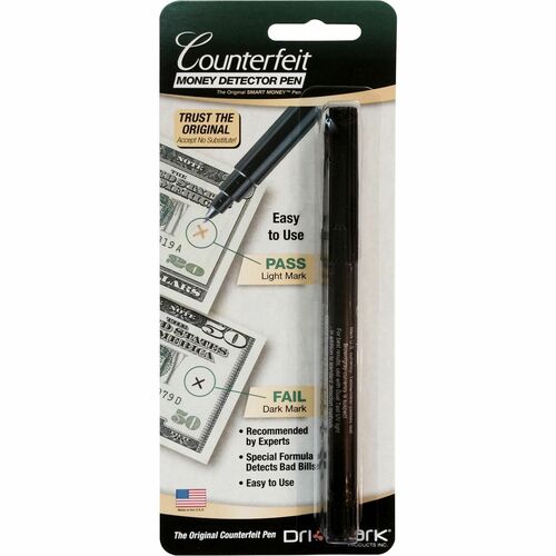 Dri Mark Products Inc Counterfeit Detector UV Pen, Black-DRI351B1