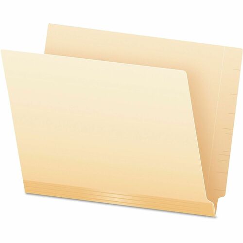 Pendaflex Laminated Spine Folders,End Tab,14 Pt,Letter,50/BX, Manila