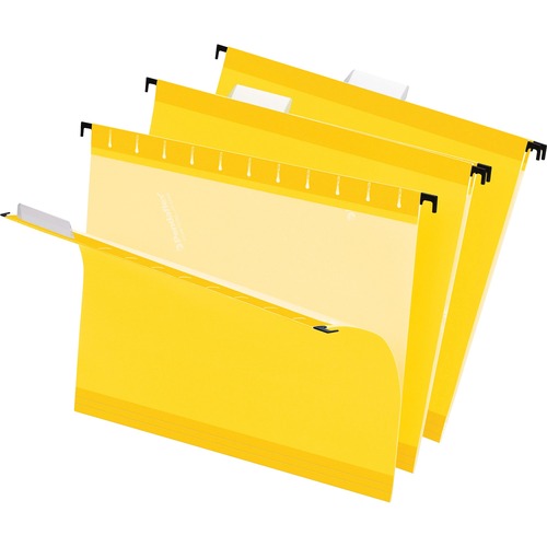 Pendaflex Hanging Folder, 1/5 Tab Cut, Letter, 25/BX, Yellow