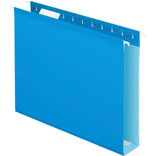Pendaflex Hanging Folders, w/Box Bottom, 2" Cap, Letter, 25/BX, Blue