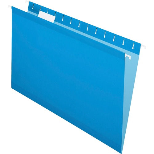 Pendaflex Hanging Folder, 1/5 Tab Cut, Legal, 25/BX, Blue