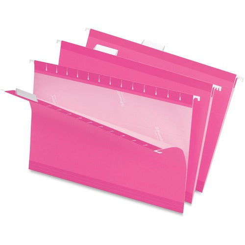 Pendaflex Hanging Folder, 1/5 Tab Cut, Legal, 25/BX, Pink
