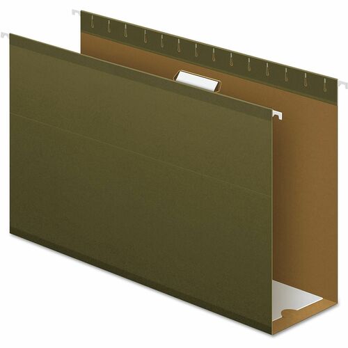 Pendaflex Hanging Folders, 4" Capacity, Legal, 25/BX, Standard Green