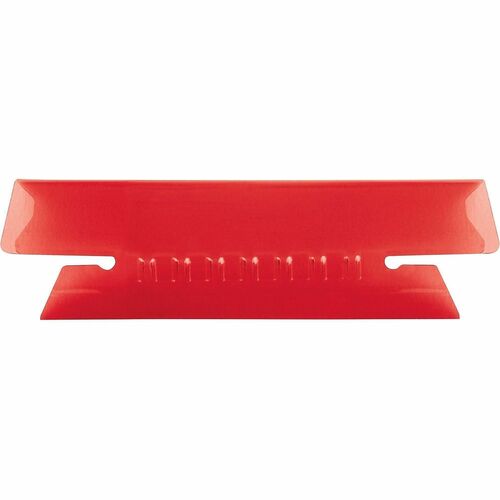 Pendaflex Plastic Tabs, 3-1/2" Tab, 1/3 Tab Cut, 25/PK, Red