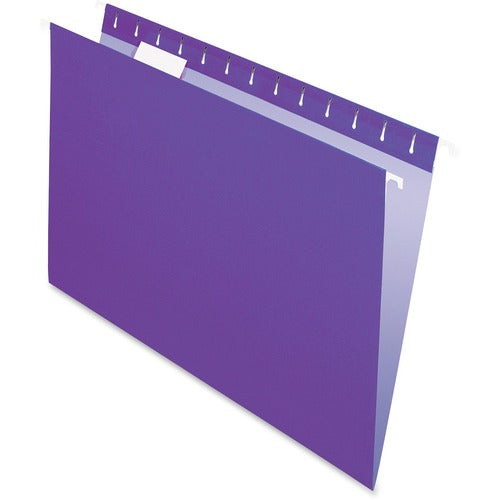 Pendaflex Hanging Folder, 1/5 Tab Cut, Letter Size, 25/BX, Violet