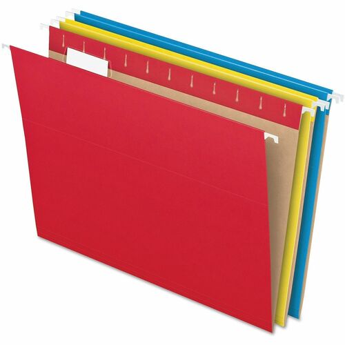Pendaflex Hanging Folder, 1/5 Tab Cut, Letter Size, 25/BX, Assorted