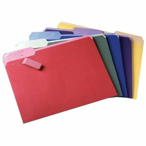 Pendaflex Folder, Erasable Tab, Letter, 1/3 Tab Cut, 30/PK, Assorted