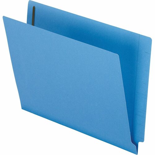 Pendaflex File Folders, End Tab, 2 Fasteners, Letter, 50/BX, Blue