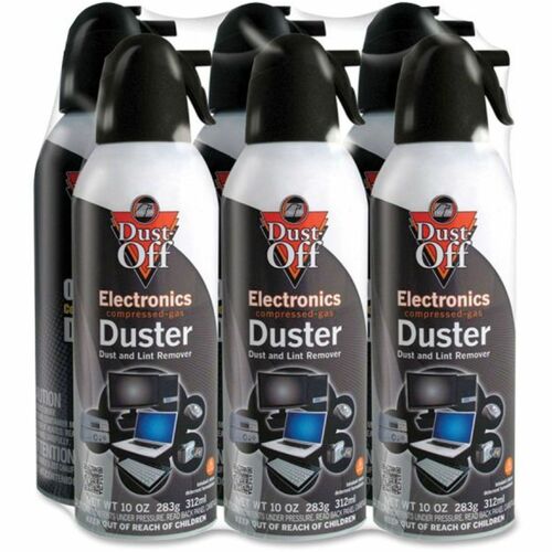 Falcon Compressed Gas Duster, 10 oz, 6/PK-FALDPSXL6