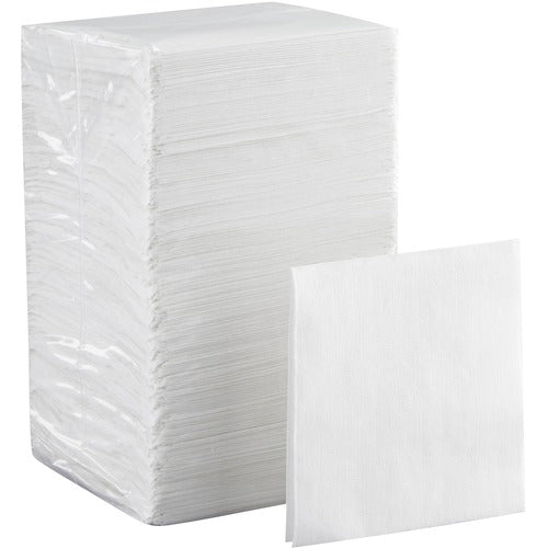 Georgia-Pacific Dinner/Beverage Napkins,1-Ply,9-1/2"x9-1/2",500/PK,White-GPC96019