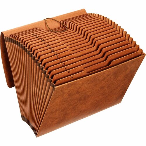 Pendaflex File, 21 Pockets, w/Flap, A-Z, 1/3 Cut Tabs, Legal, Brown
