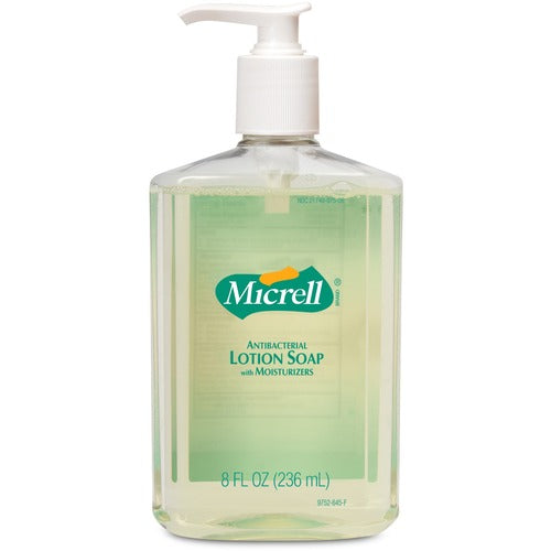 Gojo Antibacterial Lotion Soap, Pump Bottle, 8 oz.-GOJ975212