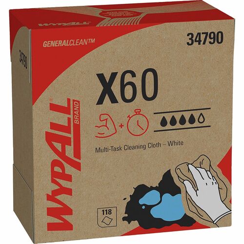 Kimberly-Clark Professional Cleaning Towels, Pop-Up Box, 9-1/10"x16-4/5", 118/BX, WE