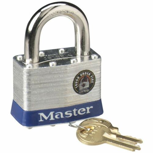 Master Lock Company Laminated Steel Pin Tumbler Padlock, Silver