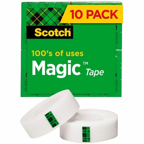 3M Magic Tape, Refill Value Pk, 3/4"x1000", 1" Core, 10/PK