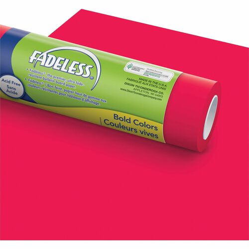 Pacon Art Paper Roll, Fadeless, 48" x 50', 50 lb, Flame