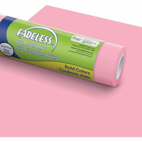 Pacon Art Paper Roll, Fadeless, 48"x50', 50 lb, Pink