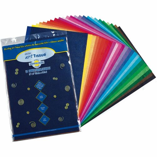 Pacon Art Tissue Paper, 12"x18", 50/PK, AST