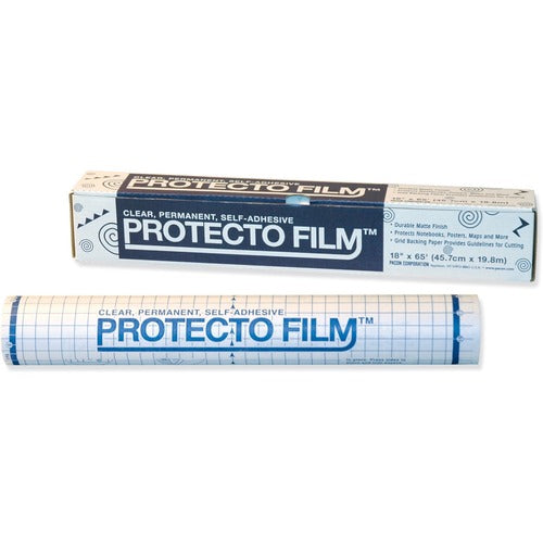 Pacon Protecto Film, Nonglare Plastic, 18"x65', Clear