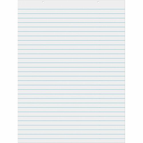 Pacon Easel Pad Drawing Paper,1" Rule,70 Sheets,24"x32",White