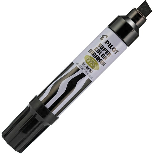 Pilot Permanent Marker,Jumbo,10mm Chisel Point, Refillable,Black