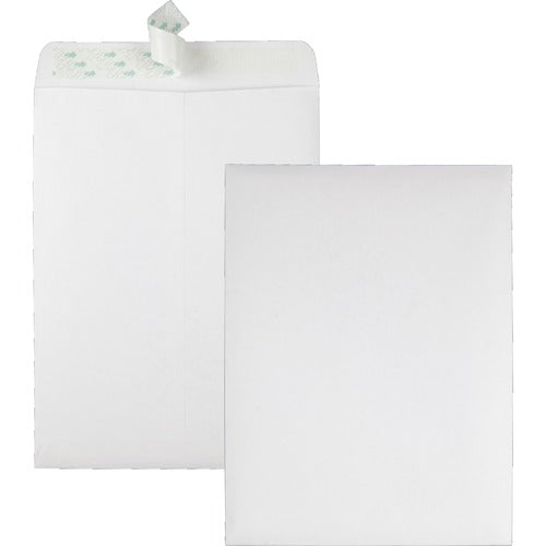 Quality Park Redi-Strip Envelopes, Plain, 28Lb, 9"x12", 100/BX, WE