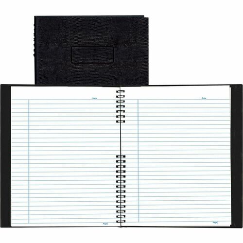 Rediform Wirebound Notebook, 100 Shts, College Rule, 8-1/2"x11", BK