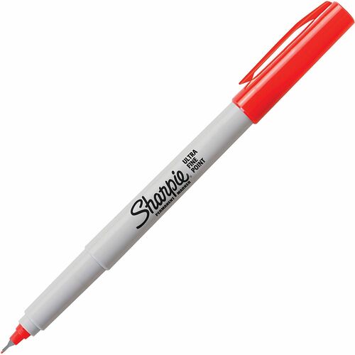 Newell Brands Permanent Marker, Sharpie, Ultra-Fine, 1 DZ, Red Ink