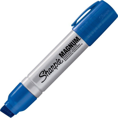 Newell Brands Sharpie Marker,Permanent,Magnum,Jumbo Chisel Pt,Blue