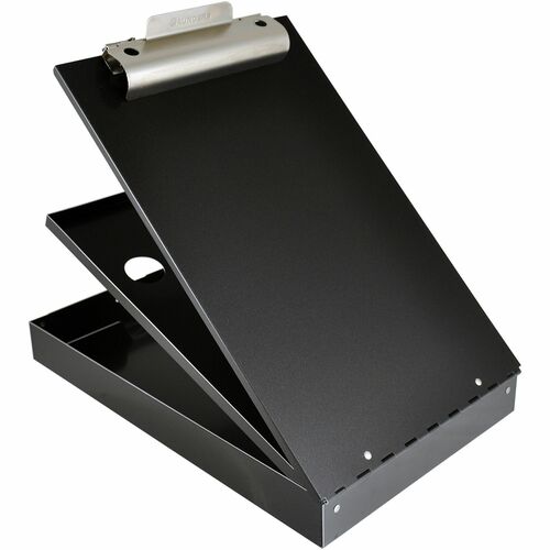 Saunders Form Holder, w/ 2 Storage Trays, 9"x2-3/4x14", Black