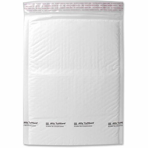 Sealed Air TuffGard Mailers, Cushioned, 8-1/2"x12", 25/CT, White