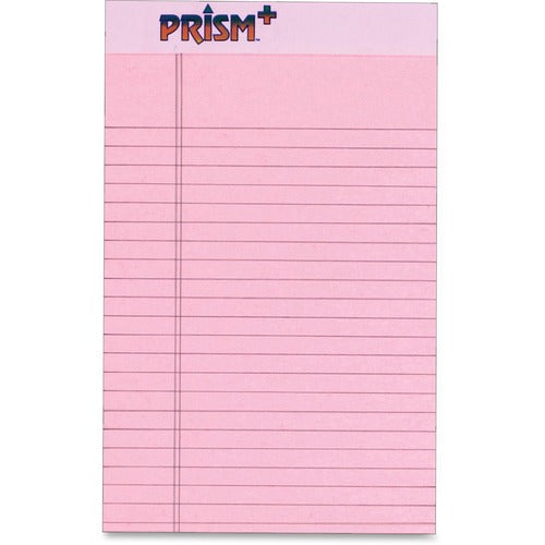 Tops Paper Pad,Jr. Legal Ruled,50 Sheets,5"x8",12/PK,Pink
