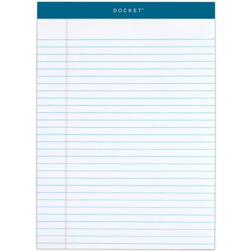 Tops Notepads,Wide Ruled,50 Sheets,8-1/2"x11-3/4",12/PK,White