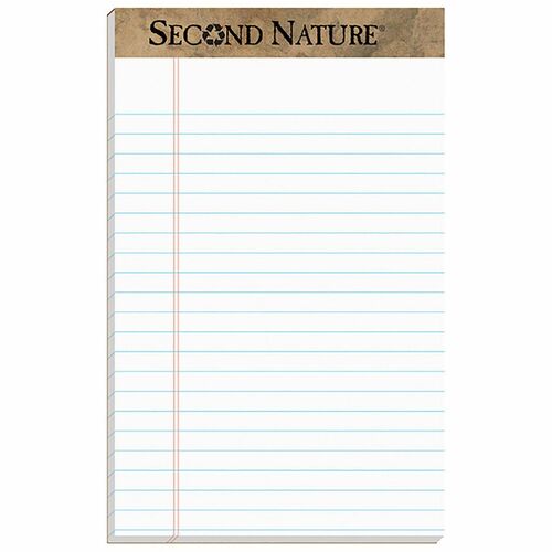 Tops Pad,Writing,Jr. Legal Rule,Perf,15 Lb.,5"x8",50 Sht,White