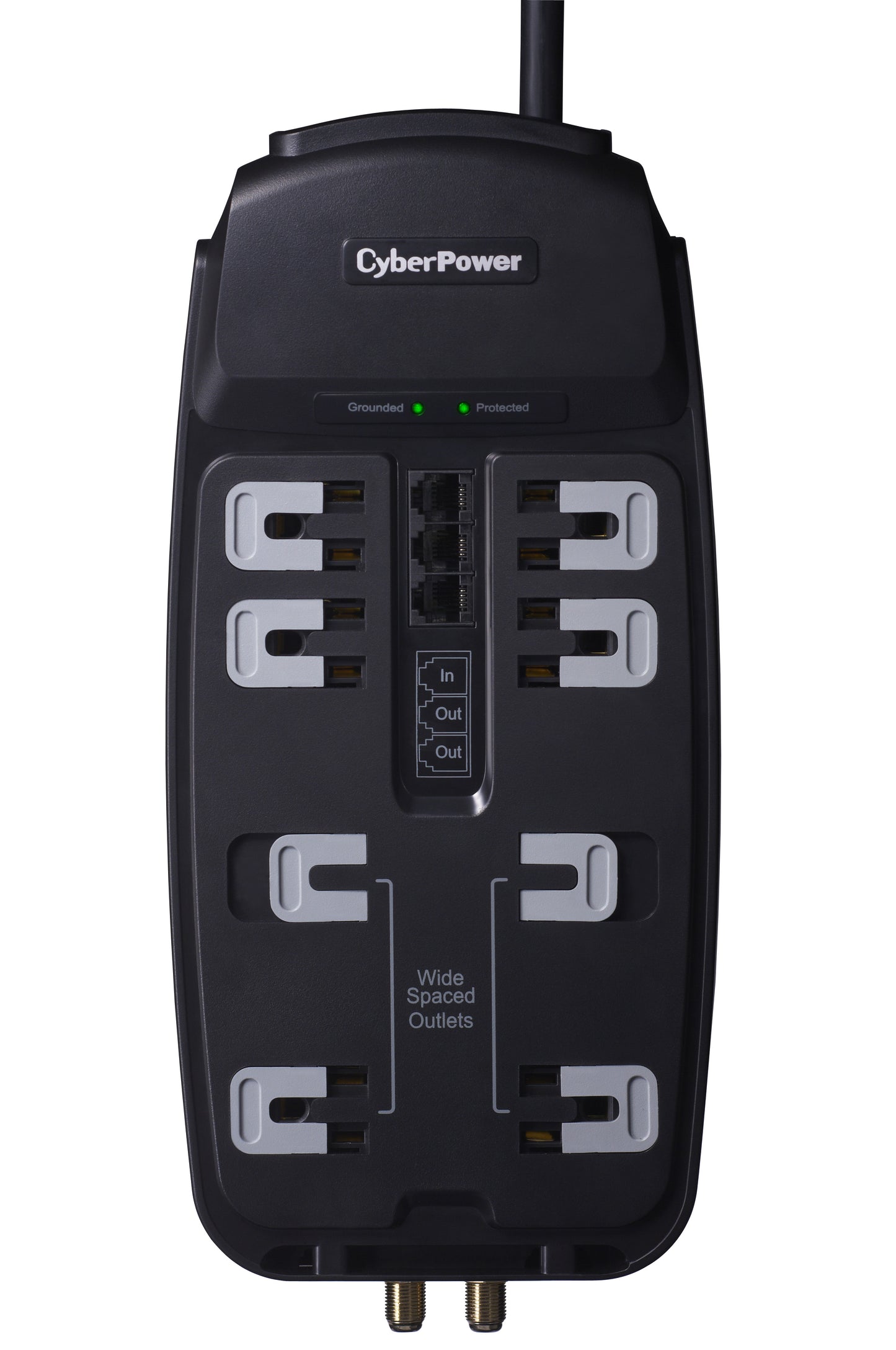 CyberPower CSHT808TC surge protector Black 8 AC outlet(s) 125 V 94.5" (2.4 m)