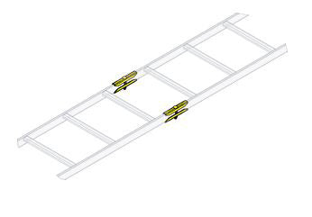 Middle Atlantic Products Ladder End Splice Hardware 6 pairs