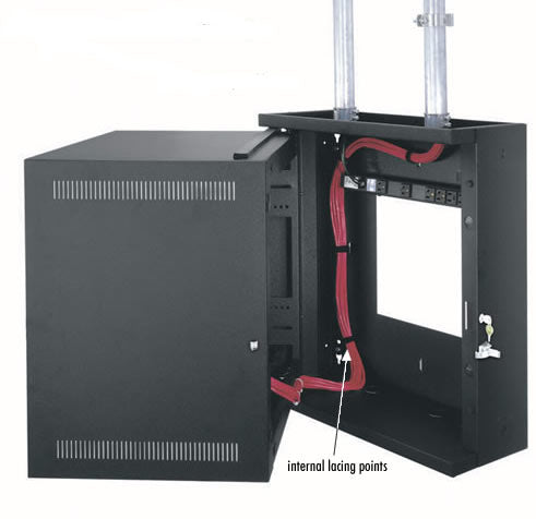 Middle Atlantic Products EWR Series Sectional Wall Mount Rack 22" 12U Wall mounted rack Black