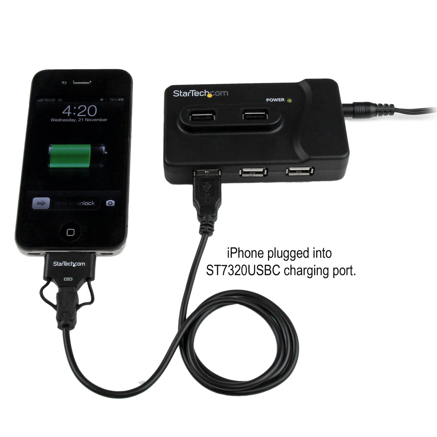 StarTech.com ST7320USBC USB 3.2 Gen 1 (3.1 Gen 1) Type-B 4800 Mbit/s Black