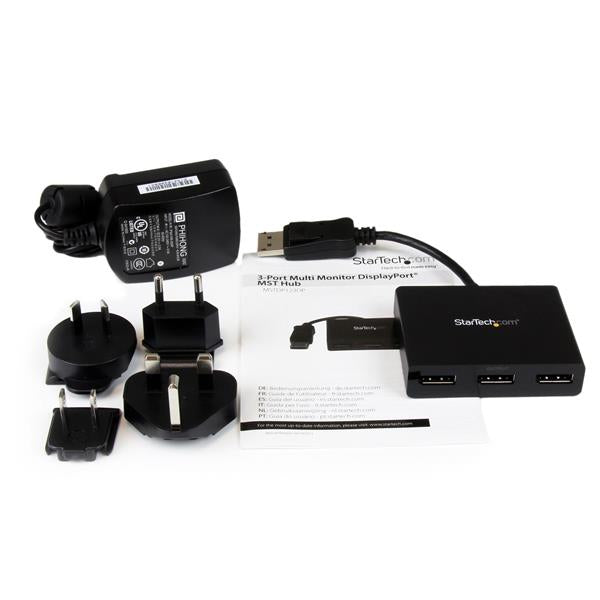 StarTech.com MSTDP123DP video splitter DisplayPort 3x DisplayPort