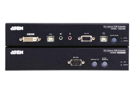 ATEN CE680 KVM switch Rack mounting Black