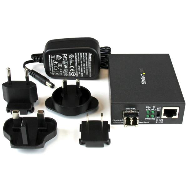 StarTech.com MCM1110MMLC network media converter 1000 Mbit/s 850 nm Multi-mode Black