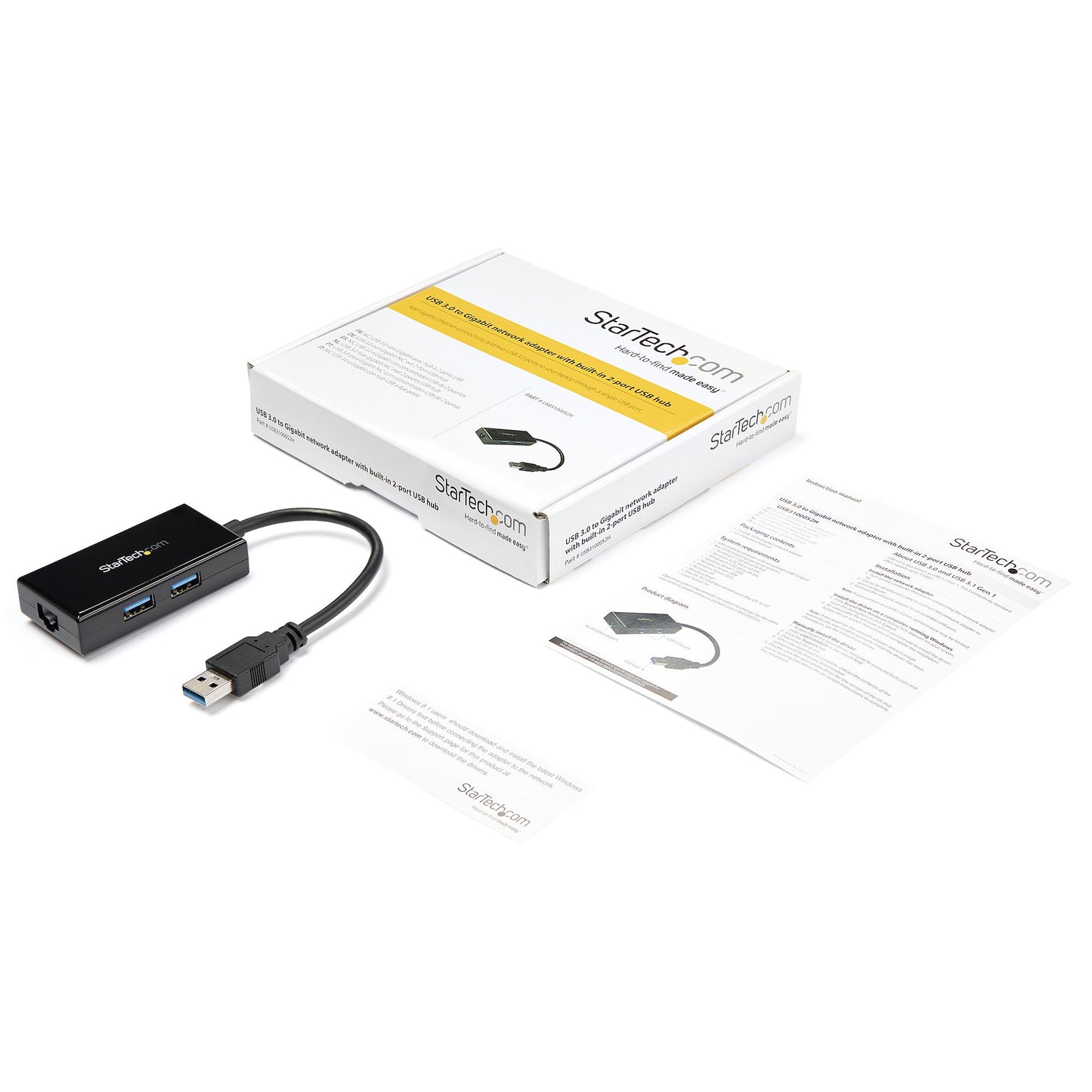 StarTech.com USB31000S2H network card Ethernet 5000 Mbit/s