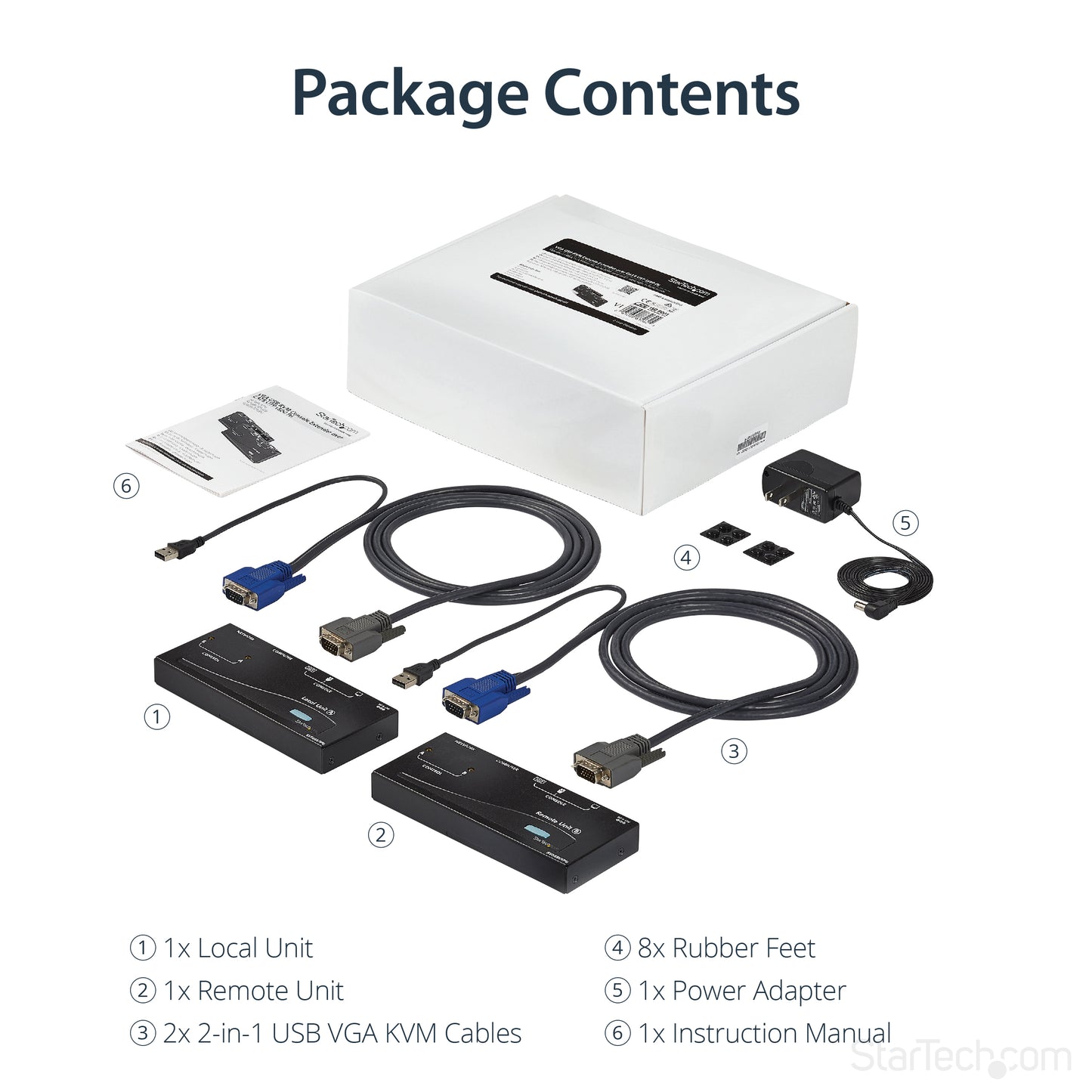 StarTech.com USB VGA KVM Console Extender over CAT5 UTP (500 ft)