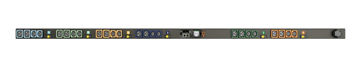 Vertiv Geist MN05M8W1-24PBB8-6PS15B0A10-S power distribution unit (PDU) 24 AC outlet(s) Black