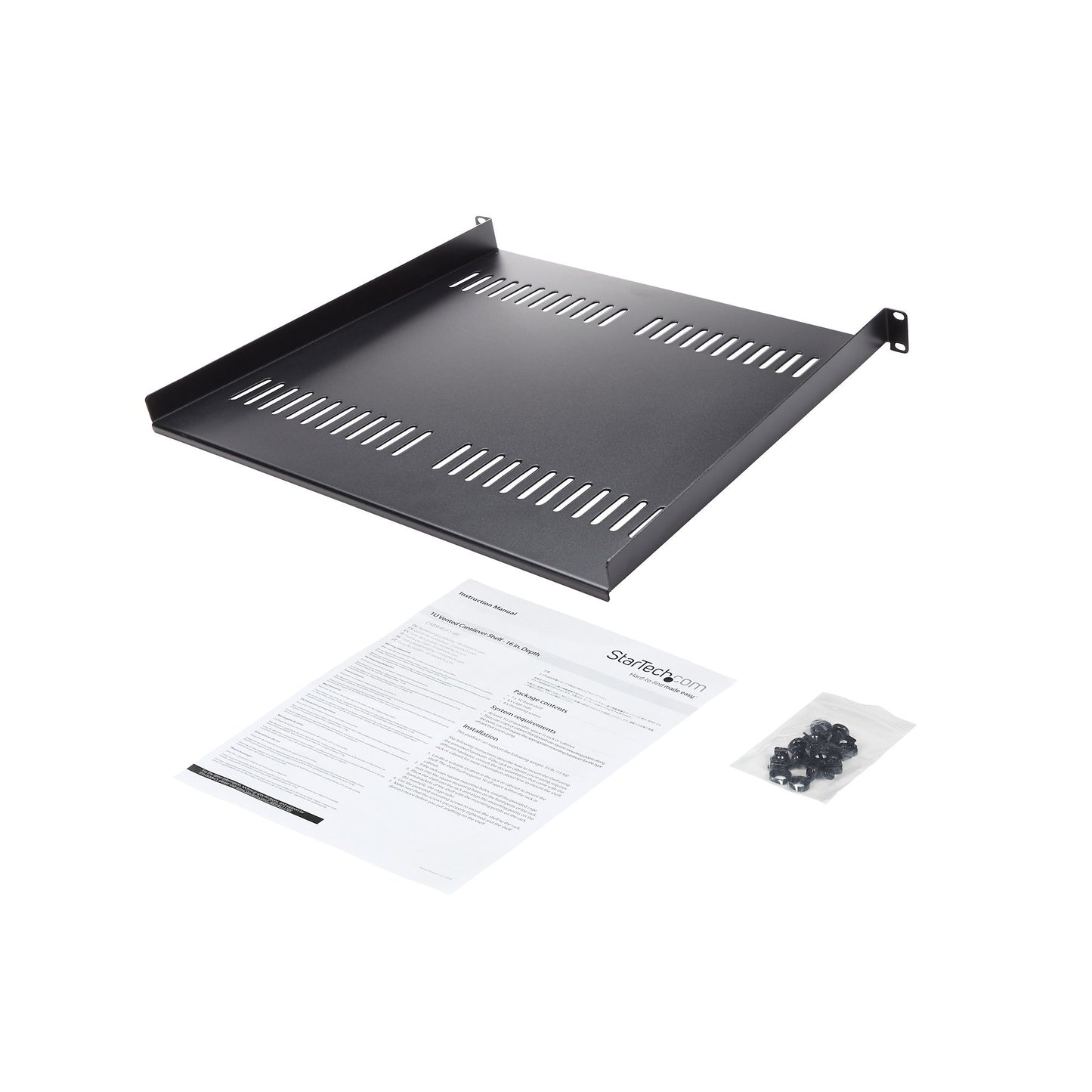 StarTech.com CABSHELF116V rack accessory Rack shelf