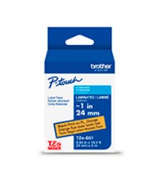 Brother TZEB51G label-making tape Black on fluorescent orange TZe