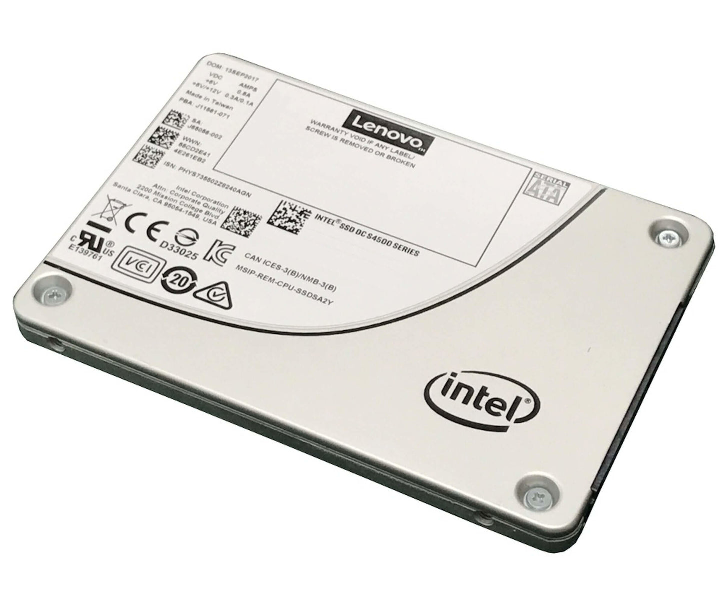 Lenovo S4500 Entry SATA 240 GB 2.5" Serial ATA III 3D TLC